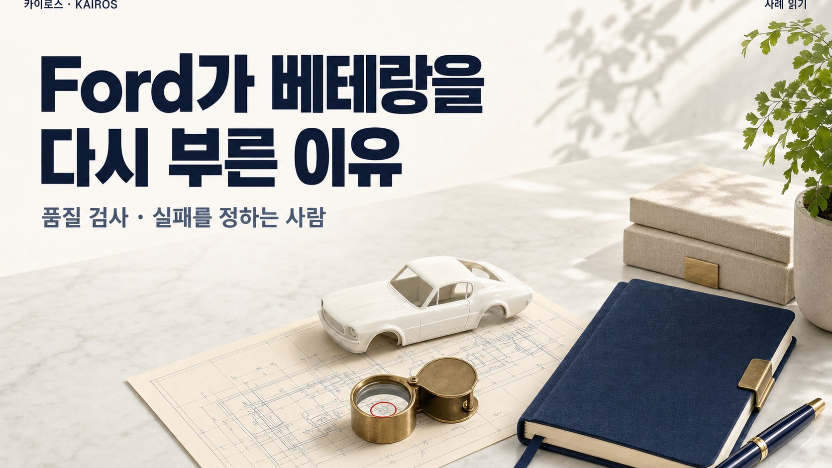 Ford는 왜 AI 옆에 베테랑을 다시 세웠을까